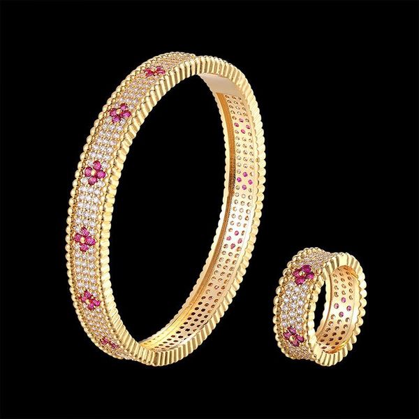 classic luxury beaded bangle and ring jewelry set 3a white zircon and color zircon bracelet female fashion accessories ift, Black
classic luxury beaded bangle and ring jewelry set 3a white zircon and color zircon bracelet female fashion accessories ift, Black