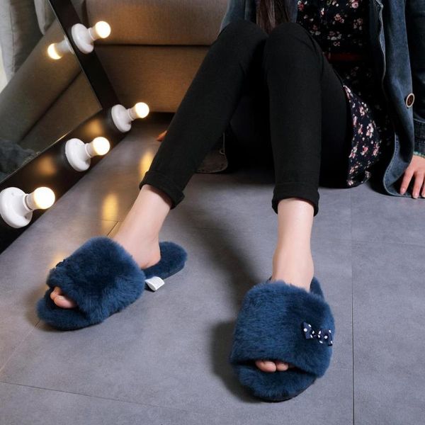 slippers 100% natural sheepskin fur fashion female winter women warm indoor soft wool lady home shoes, Black
slippers 100% natural sheepskin fur fashion female winter women warm indoor soft wool lady home shoes, Black