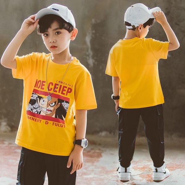 qvsew boys' short t-shirt clothing sleeve t-shirt 2020 new cotton medium and large children's wear boys' fashion brand korean, Blue 
qvsew boys' short t-shirt clothing sleeve t-shirt 2020 new cotton medium and large children's wear boys' fashion brand korean, Blue