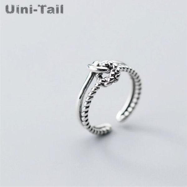 uini-tail new 925 sterling silver vintage woven twist double knot knot opening adjustment ring personality temperament ring
uini-tail new 925 sterling silver vintage woven twist double knot knot opening adjustment ring personality temperament ring