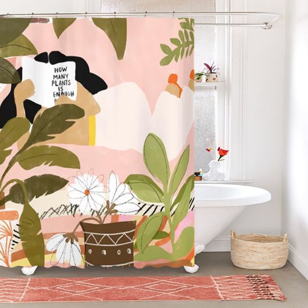 bathroom sets shower curtain set jungle reading girl illustration bathroom shower curtain dry and wet separation partition water blocking ba 
bathroom sets shower curtain set jungle reading girl illustration bathroom shower curtain dry and wet separation partition water blocking ba