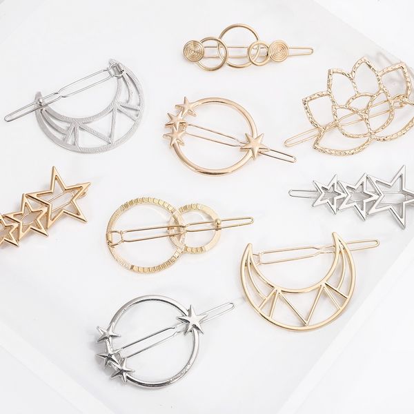fashion hair accessories geometric triangle moon star circle hair clip pin gold alloy hairgrip barrette girls holder, Golden;silver
fashion hair accessories geometric triangle moon star circle hair clip pin gold alloy hairgrip barrette girls holder, Golden;silver