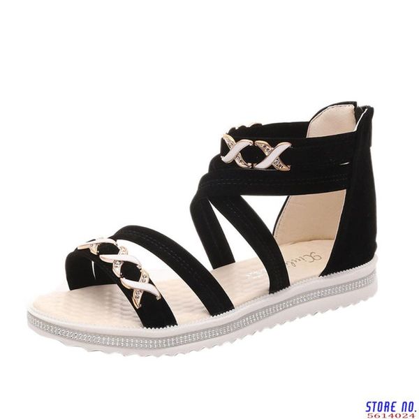 2020 new women sandals flat shoes summer soft leather leisure ladies sandals chaussures femme ete causal flat shoes, Black
2020 new women sandals flat shoes summer soft leather leisure ladies sandals chaussures femme ete causal flat shoes, Black