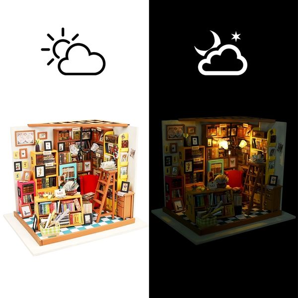 robotime diy dollhouse sam study room wood miniature model kits decoration birthday gift for girls y200414
robotime diy dollhouse sam study room wood miniature model kits decoration birthday gift for girls y200414