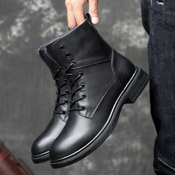 genuine leather tactical boots mens non-slip hiking boot army black combat boots men shoes plus size 36-50
genuine leather tactical boots mens non-slip hiking boot army black combat boots men shoes plus size 36-50
