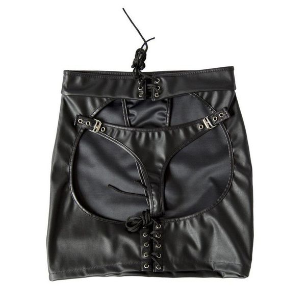 women faux leather open hip mini skirt fetish open butt skirt erotic clubwear s, Black
women faux leather open hip mini skirt fetish open butt skirt erotic clubwear s, Black