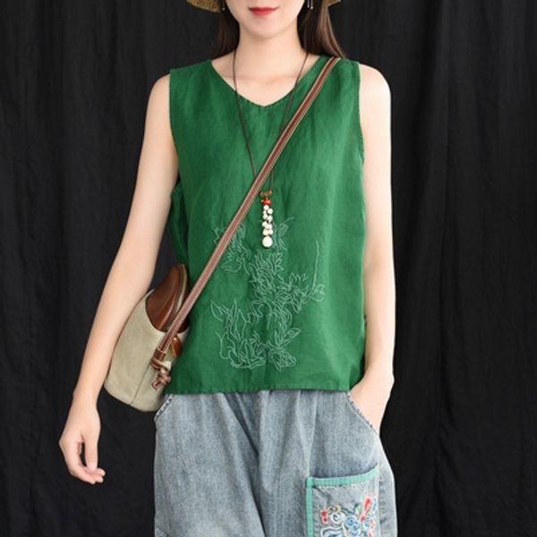 ancient coffee clothing summer embroidered linen vest all-match sleeveless artistic inside op base coffee base and outside, Black;white
ancient coffee clothing summer embroidered linen vest all-match sleeveless artistic inside op base coffee base and outside, Black;white