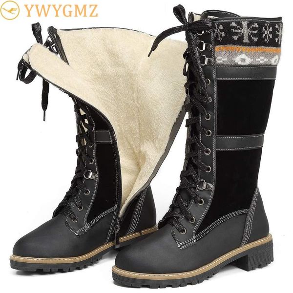 boots winter snow women faux fur waterproof low heel warm mid calf booties outdoor botas mujer thermal walking, Black
boots winter snow women faux fur waterproof low heel warm mid calf booties outdoor botas mujer thermal walking, Black