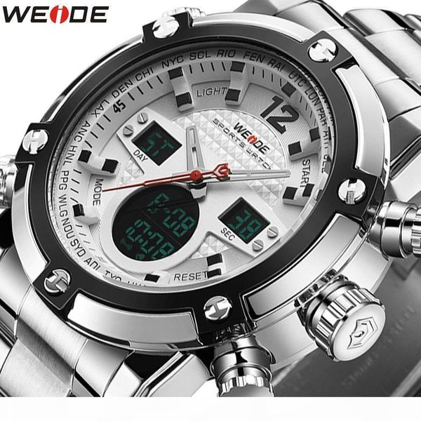 luxury weide mens sport lcd digital backlight waterproof stainless steel military watch, Slivery;brown
luxury weide mens sport lcd digital backlight waterproof stainless steel military watch, Slivery;brown