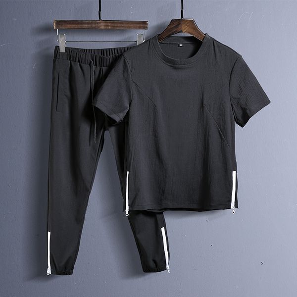 summer 2pc set men short sleeve t shirts two piece + shorts suit tracksuit men new sportswear set mens short sets male 2020 cx200730, Gray
summer 2pc set men short sleeve t shirts two piece + shorts suit tracksuit men new sportswear set mens short sets male 2020 cx200730, Gray
