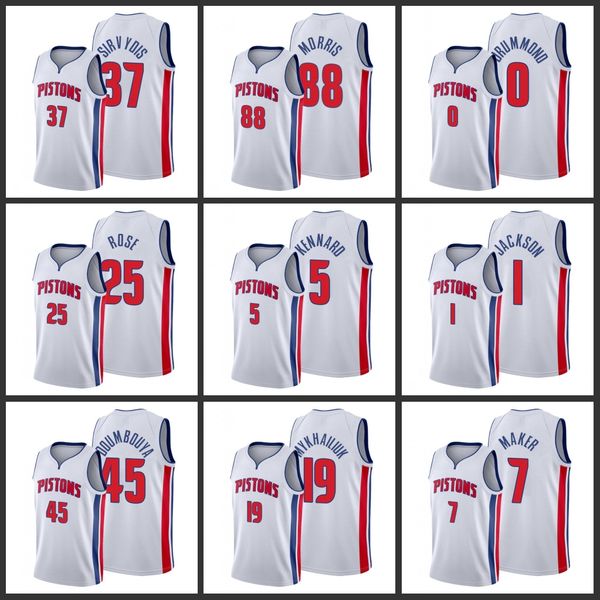 Detroit Pistons Deividas Sirvydis Markieff Morris Andre Drummond Derrick Rose Luke Kennard Reggie Jackson Thon Maker 2019-20 Jersey
Detroit Pistons Deividas Sirvydis Markieff Morris Andre Drummond Derrick Rose Luke Kennard Reggie Jackson Thon Maker 2019-20 Jersey
