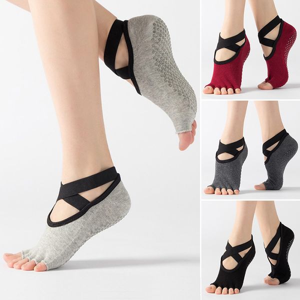 running socks women yoga socks non-slip backless sport fingerless dancing protection feet for yoga solid, Black
running socks women yoga socks non-slip backless sport fingerless dancing protection feet for yoga solid, Black