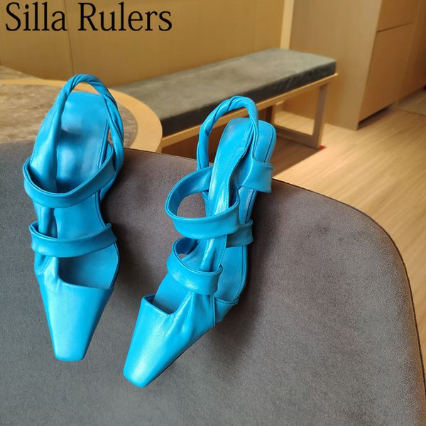 new square toe one strap summer sandals woman genuine leather 8.5cm heels party shoes woman runway shallow mules summer mujer, Black
new square toe one strap summer sandals woman genuine leather 8.5cm heels party shoes woman runway shallow mules summer mujer, Black