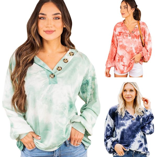 casual women long sleeve hoodies pullover v neck sweatshirts tie dye streetwear women loose hoodies, Black
casual women long sleeve hoodies pullover v neck sweatshirts tie dye streetwear women loose hoodies, Black