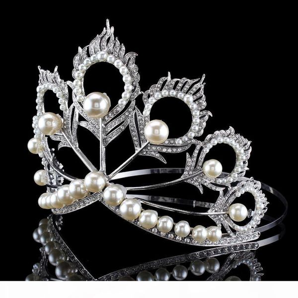 new arrival big size 2017 miss universe same crown full round adjustable silver pearl peakcock feather tiara pageant s919, Slivery;golden
new arrival big size 2017 miss universe same crown full round adjustable silver pearl peakcock feather tiara pageant s919, Slivery;golden