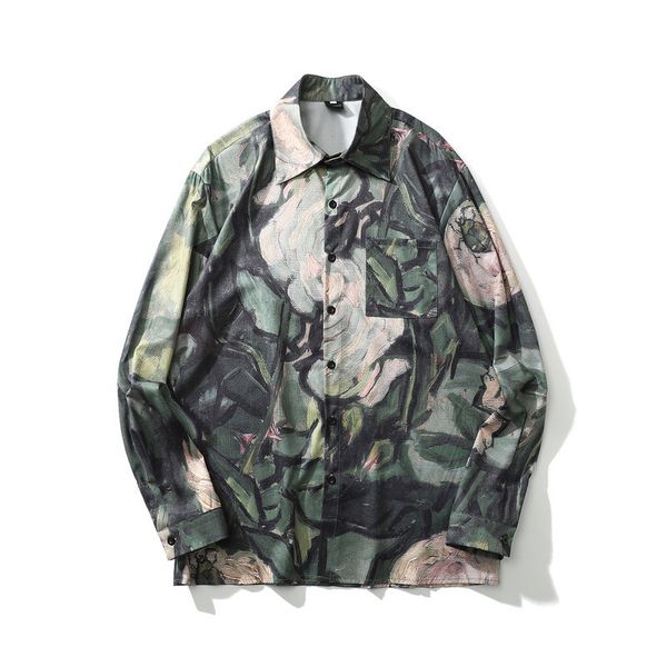 men's casual shirts men spring autumn clothes printed long sleeved streetwear fashion floral shirt hawaiian beach, White;black
men's casual shirts men spring autumn clothes printed long sleeved streetwear fashion floral shirt hawaiian beach, White;black
