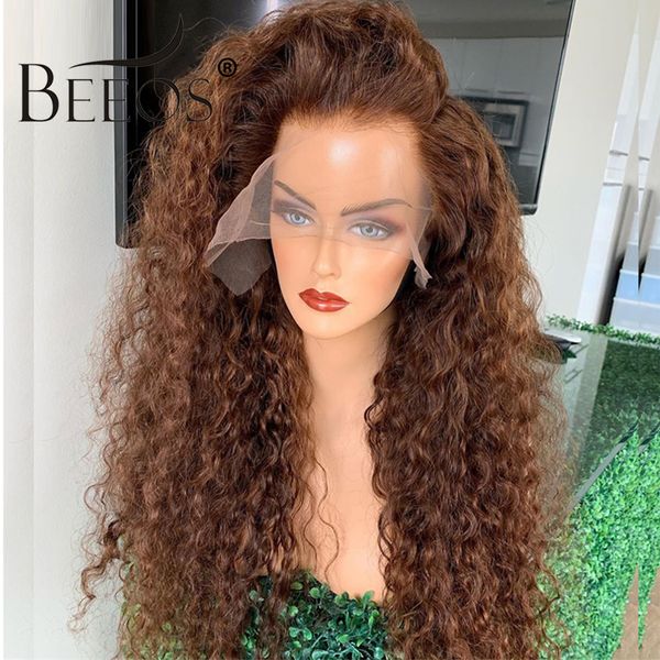 beeos honey blonde curly 13*4 lace front human hair wig 180% brown color brazilian remy preplucked glueless baby hair, Black
beeos honey blonde curly 13*4 lace front human hair wig 180% brown color brazilian remy preplucked glueless baby hair, Black