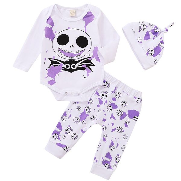 halloween newborn infant baby girls clothes set autumn skull print long sleeve bodysuit +pants+hat 3pcs baby outfits 0-24m, White
halloween newborn infant baby girls clothes set autumn skull print long sleeve bodysuit +pants+hat 3pcs baby outfits 0-24m, White