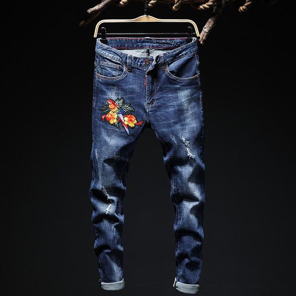 men's fashion straight denim jeans trousers slim casual jean pants skinny pants, Blue
men's fashion straight denim jeans trousers slim casual jean pants skinny pants, Blue