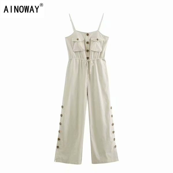 vintage chic women boho bodysuits solid color sleeveless pockets botton rompers bohemian linen cotton playsuits jumpsuit, Black;white
vintage chic women boho bodysuits solid color sleeveless pockets botton rompers bohemian linen cotton playsuits jumpsuit, Black;white