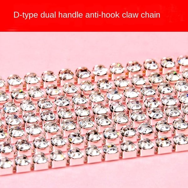 ni8qh 2d claw chain double ear diy rhinestone accessories rhinestone d-shaped hook-proof water drill chain dense full model specifications d, Silver
ni8qh 2d claw chain double ear diy rhinestone accessories rhinestone d-shaped hook-proof water drill chain dense full model specifications d, Silver