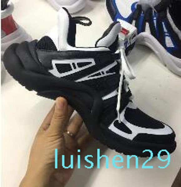 2018 new luxury women's archlight sneaker men genuine leather trainers tpu outsole casual shoes runner shoes 7 colors l29, Black
2018 new luxury women's archlight sneaker men genuine leather trainers tpu outsole casual shoes runner shoes 7 colors l29, Black