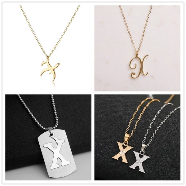 letter -x stainless steel alloy alphabet name initial pendant necklace monogram america english word sign friend woman mother men's fam, Silver
letter -x stainless steel alloy alphabet name initial pendant necklace monogram america english word sign friend woman mother men's fam, Silver