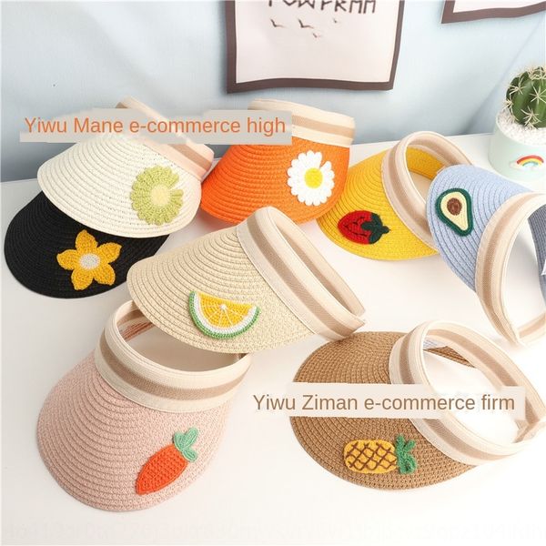 j24k0 fruit summer korean cute sun fruit straw children's empty straw hat outdoor leisure personality web celebrity parent-child sunsha, Yellow
j24k0 fruit summer korean cute sun fruit straw children's empty straw hat outdoor leisure personality web celebrity parent-child sunsha, Yellow