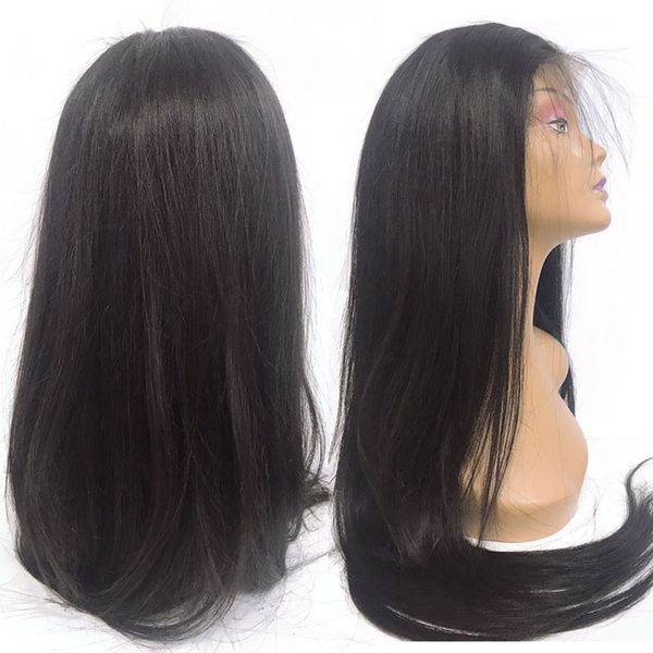 4x4 closure wig 150% natural color pre-plucked with baby hairline brazilian straight remy hair lace closure wig, Black
4x4 closure wig 150% natural color pre-plucked with baby hairline brazilian straight remy hair lace closure wig, Black