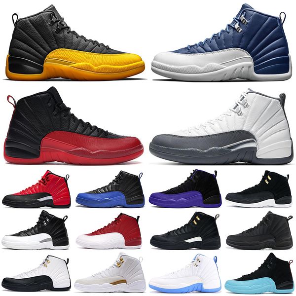 2020 мужские баскетбольные ботинки 12s jumpman университет золотой камень синий flu игра королевский мастер плей-офф атлетического спорта кр
2020 мужские баскетбольные ботинки 12s jumpman университет золотой камень синий flu игра королевский мастер плей-офф атлетического спорта кр