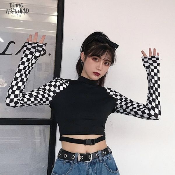 autumn harajuku new female hip square neck hop slim long sleeve short paragraph casual stitching turtleneck ulzzang t shirt, White
autumn harajuku new female hip square neck hop slim long sleeve short paragraph casual stitching turtleneck ulzzang t shirt, White
