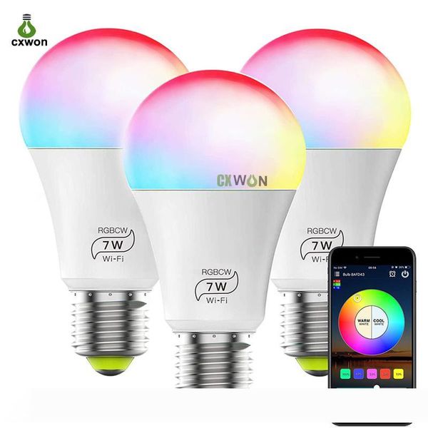 smart wifi bulb light e27 7w rgbcw magic home smart led lights no hub required works with alexa google home and siri
smart wifi bulb light e27 7w rgbcw magic home smart led lights no hub required works with alexa google home and siri