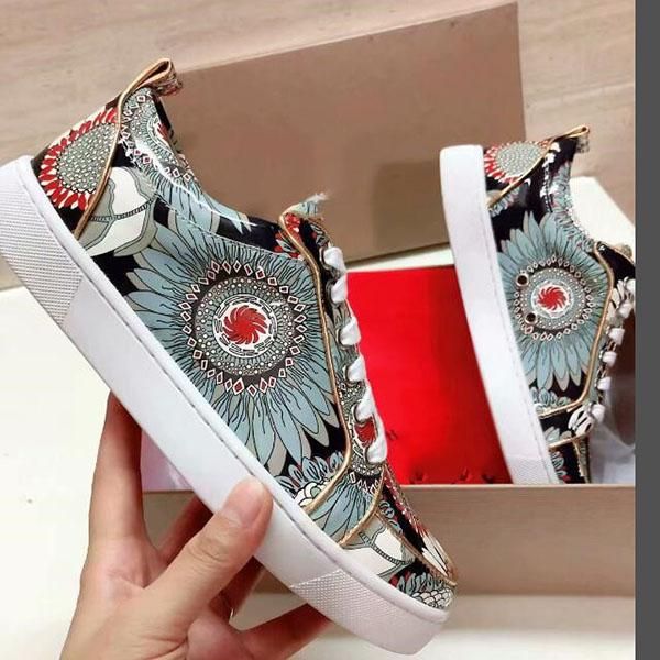 2020 new delivery men and women shoes red bottom sneaker party personality high sole leather high studded, Black
2020 new delivery men and women shoes red bottom sneaker party personality high sole leather high studded, Black