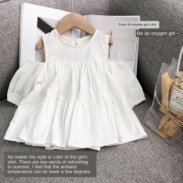 nbhpq chen ma's baby clothes sweet off-shoulder doll shirt for girls western style doll jacquard children's jacquard casual long-s, White;black
nbhpq chen ma's baby clothes sweet off-shoulder doll shirt for girls western style doll jacquard children's jacquard casual long-s, White;black