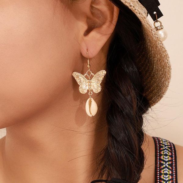 2020 new fashion butterfly shell charm hook earrings fashion dangle earrings gifts for her drop earrings, Silver
2020 new fashion butterfly shell charm hook earrings fashion dangle earrings gifts for her drop earrings, Silver