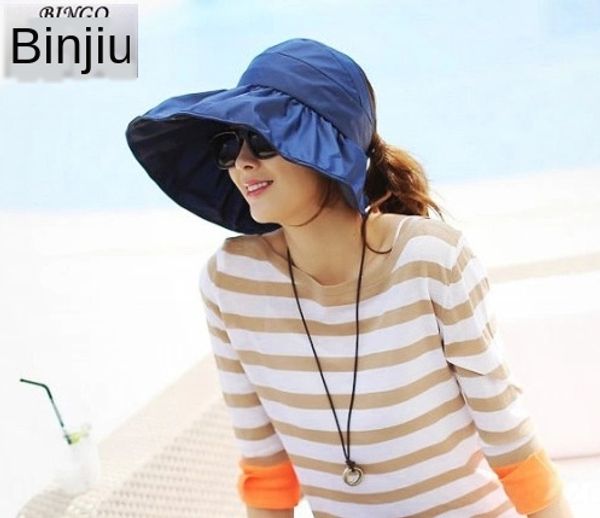 women's sun summer korean style stylish uv-proof large edge foldable hat beach sun hat, Blue;gray
women's sun summer korean style stylish uv-proof large edge foldable hat beach sun hat, Blue;gray