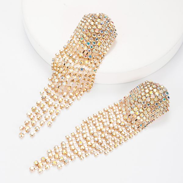 personalized convex hexagonal alloy diamond long tassel earrings female temperament dinner claw chain, Golden
personalized convex hexagonal alloy diamond long tassel earrings female temperament dinner claw chain, Golden