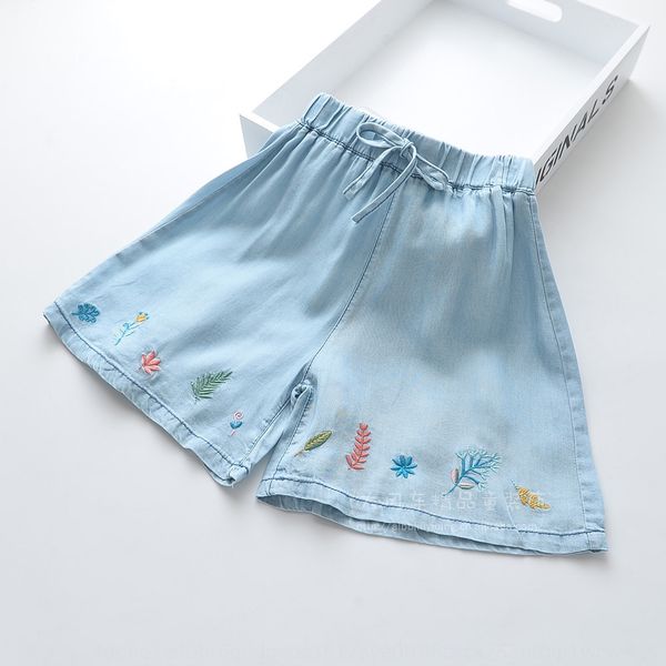 0312-08 2019 summer new flower embroidery girl's fermenting denim wide leg pants wide leg pants, Blue
0312-08 2019 summer new flower embroidery girl's fermenting denim wide leg pants wide leg pants, Blue