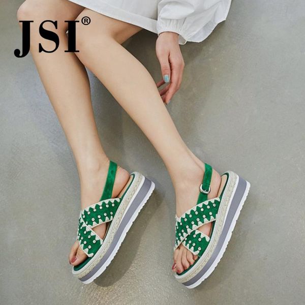jsi summer slingbacks sandals lady genuine leather rivet cross type green sandals woman casual style chunky jo575, Black
jsi summer slingbacks sandals lady genuine leather rivet cross type green sandals woman casual style chunky jo575, Black