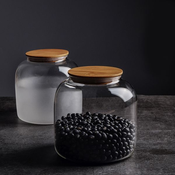 storage bottles & jars transparent glass caddy with wooden lid japanese large capacity coffee bean tank 650ml kitchen container
storage bottles & jars transparent glass caddy with wooden lid japanese large capacity coffee bean tank 650ml kitchen container
