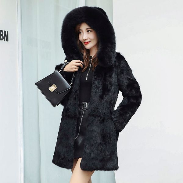 natural 100% winter woman collar fashion genuine coats women real fur coat, Black
natural 100% winter woman collar fashion genuine coats women real fur coat, Black