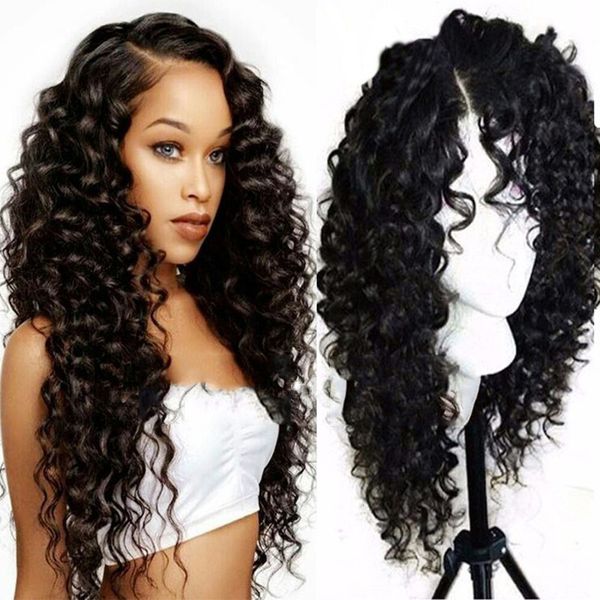 13x4 inch lace front wigs middle-apart long curly deep wave with baby hair synthetic heat resistant glueless for black women, Black;brown
13x4 inch lace front wigs middle-apart long curly deep wave with baby hair synthetic heat resistant glueless for black women, Black;brown