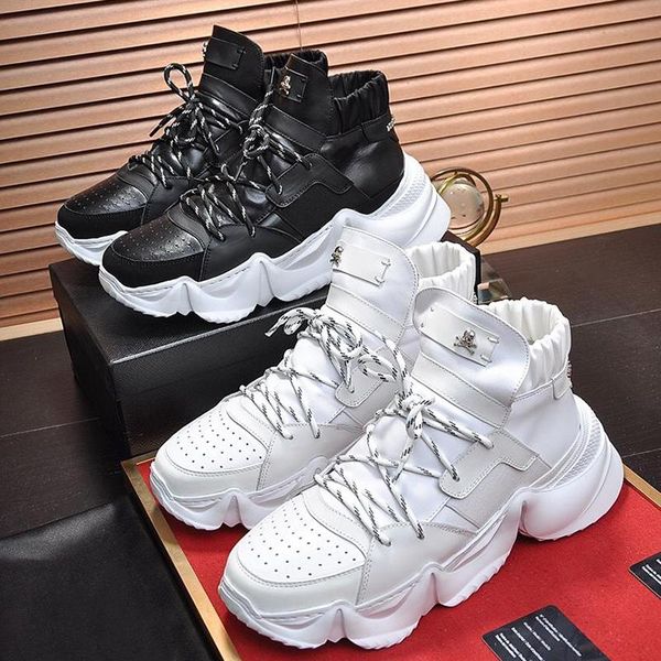 high sneakers monster 0 .2 mens shoes fashion lace -up comfortable sports plus size shoes white breathable soft footwears, Black
high sneakers monster 0 .2 mens shoes fashion lace -up comfortable sports plus size shoes white breathable soft footwears, Black