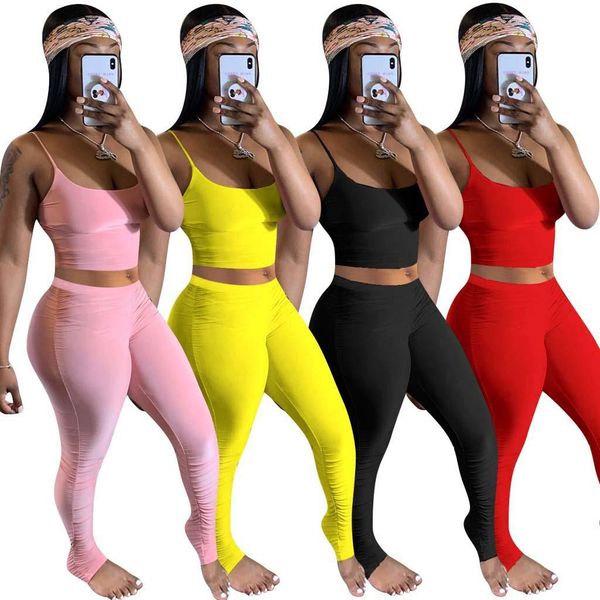 женщины сексуальных наряды для ночного клуба party 2020 summer popluar спорт pleats stracked брюки sets gallus шея обрезанного top + гетр, Gray
женщины сексуальных наряды для ночного клуба party 2020 summer popluar спорт pleats stracked брюки sets gallus шея обрезанного top + гетр, Gray