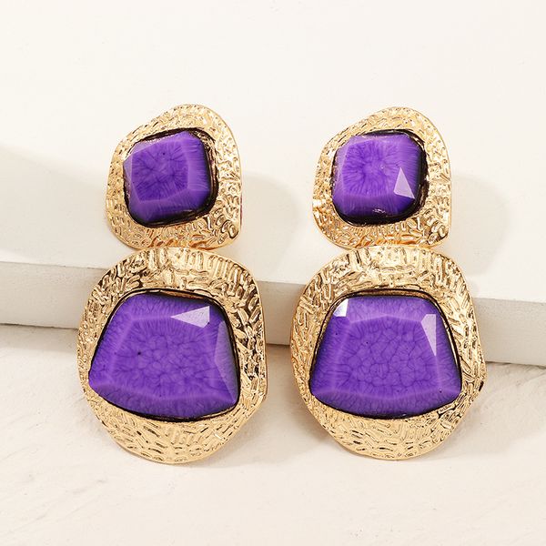 srcoi gold color metal purple color imitation stone drop earring 2020 fashion alloy irregular drop earring women party jewelry, Silver
srcoi gold color metal purple color imitation stone drop earring 2020 fashion alloy irregular drop earring women party jewelry, Silver