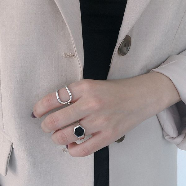 silvology 925 sterling silver hexagon rings wild drop glaze japan korea temperament open rings for women friendship jewelry gift, Golden;silver
silvology 925 sterling silver hexagon rings wild drop glaze japan korea temperament open rings for women friendship jewelry gift, Golden;silver