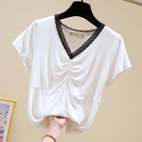 stretch t-shirt short sleeve women 2020 summer white blue tight stitching plain t-shirt
stretch t-shirt short sleeve women 2020 summer white blue tight stitching plain t-shirt