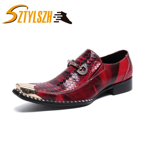 men's shoes fashion snake skin designer genuine leather shoes men's business dress classic pointed toe formal, Black
men's shoes fashion snake skin designer genuine leather shoes men's business dress classic pointed toe formal, Black