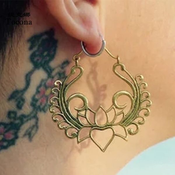 designer earrings vintage gold drop earrings for women punk lotus flower hollow geometry metal alloy india hook earrings jewelry 8845, Silver
designer earrings vintage gold drop earrings for women punk lotus flower hollow geometry metal alloy india hook earrings jewelry 8845, Silver