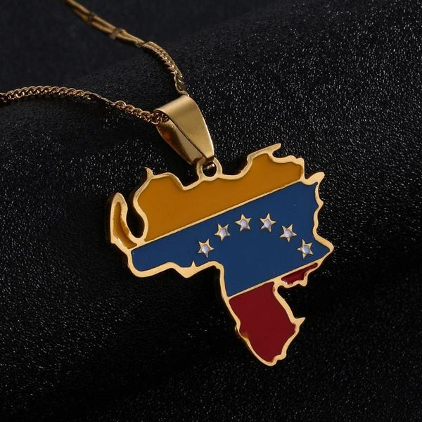 stainless steel trendy venezuela map flag pendant necklace venezuelan map charm women jewelry, Silver
stainless steel trendy venezuela map flag pendant necklace venezuelan map charm women jewelry, Silver
